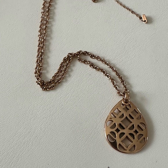 Fossil necklace rose gold steel plated - Picture 2 of 7